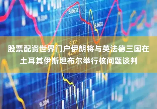 股票配资世界门户伊朗将与英法德三国在土耳其伊斯坦布尔举行核问题谈判