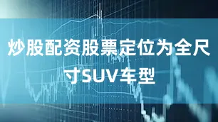 炒股配资股票定位为全尺寸SUV车型